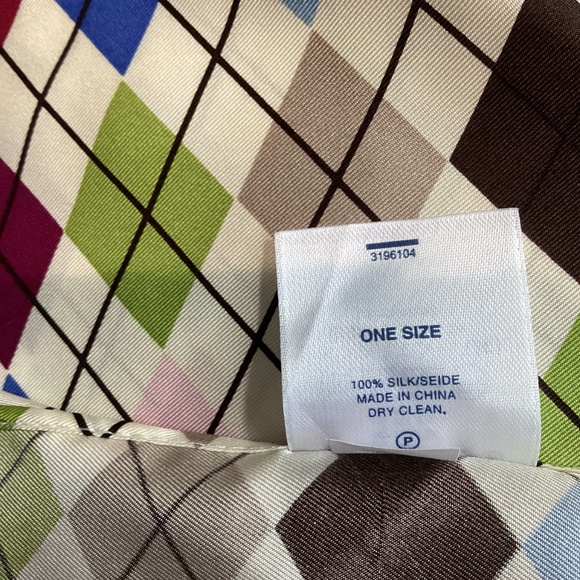 Lands End Silk scarf New condition - Picture 5 of 6